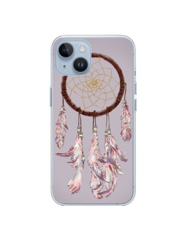 Coque iPhone 14 Attrape-rêves violet - Tipsy Eyes