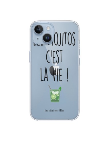 iPhone 14 case Mojitos are life Clear - Les Vilaines Filles