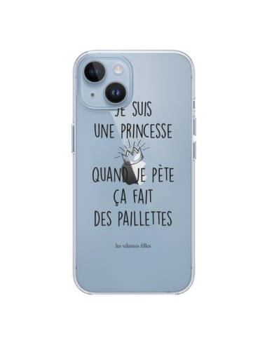 iPhone 14 case I’m a princess when I fart it makes glitter Clear - Les Vilaines Filles