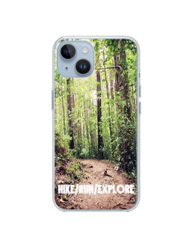 Coque iPhone 14 Hike Run Explore Paysage Foret - Tara Yarte