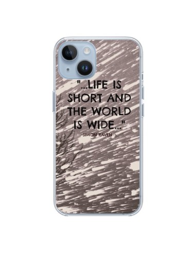 Coque iPhone 14 Life is short Foret - Tara Yarte