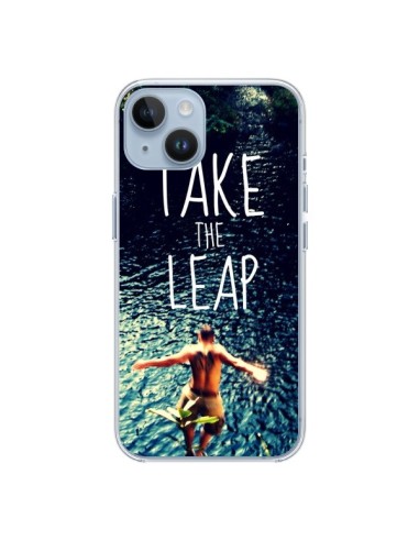 Coque iPhone 14 Take the leap Saut - Tara Yarte