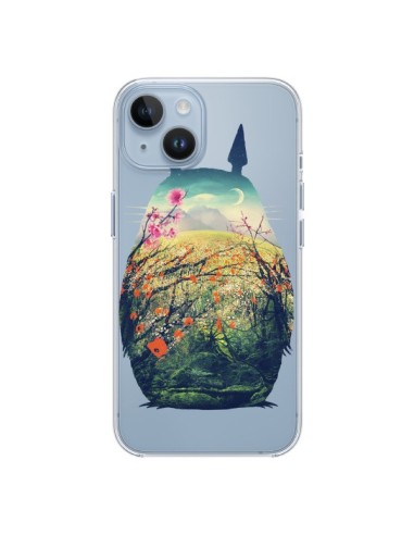 Coque iPhone 14 Totoro Manga Comics Transparente - Victor Vercesi