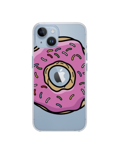 Coque iPhone 14 Donuts Rose Transparente - Yohan B.