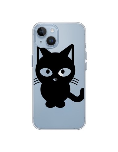 Cover iPhone 14 Gatto Nero Trasparente - Yohan B.