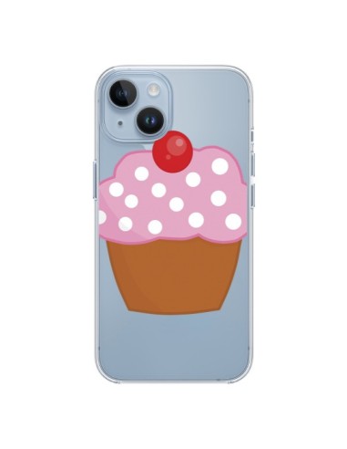 Coque iPhone 14 Cupcake Cerise Transparente - Yohan B.