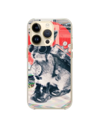 Coque iPhone 14 Pro Lapin Time Traveller - Ali Gulec