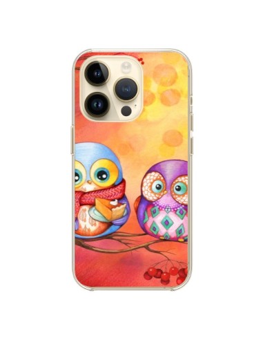 Coque iPhone 14 Pro Chouette Arbre - Annya Kai