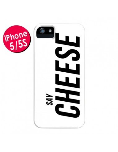 Coque Say Cheese Smile Blanc pour iPhone 5 et 5S - Jonathan Perez