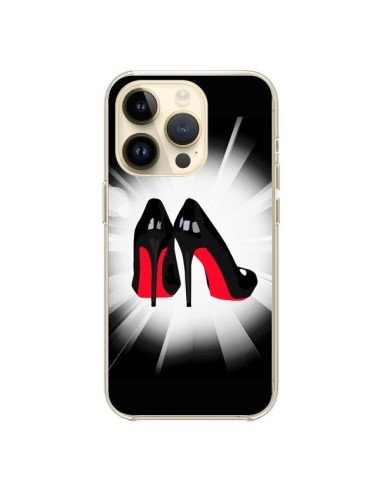 Coque iPhone 14 Pro Chaussures Semelles Rouges Red Soles Femme - Aurelie Scour