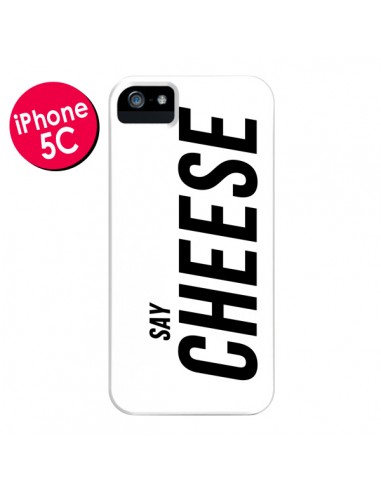 Coque Say Cheese Smile Blanc pour iPhone 5C - Jonathan Perez