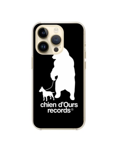 Coque iPhone 14 Pro Chien d'Ours Records Musique - Bertrand Carriere