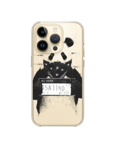 Coque iPhone 14 Pro Bad Panda Transparente - Balazs Solti