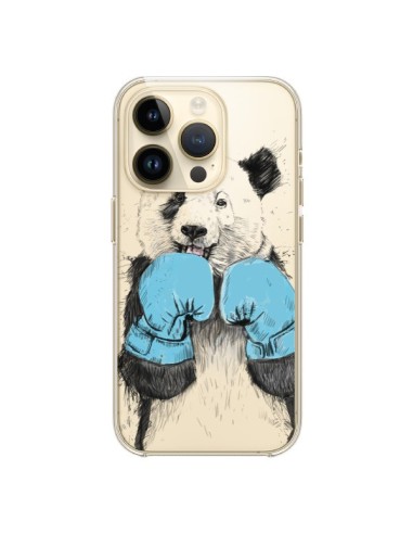 Coque iPhone 14 Pro Winner Panda Gagnant Transparente - Balazs Solti