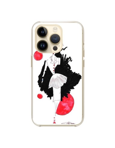 iPhone 14 Pro Case Fashion Girl Red - Cécile