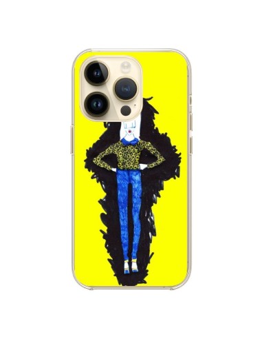 iPhone 14 Pro Case Julie Fashion Girl Yellow - Cécile