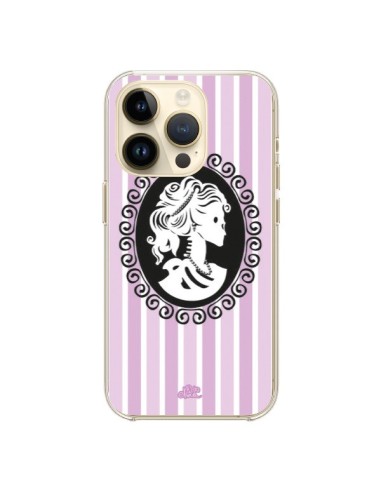 Coque iPhone 14 Pro Camée Squelette Rose et Bleue - Enilec