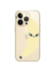 Coque iPhone 14 Pro Banana Banane Fruit Transparente -...