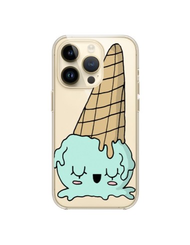 Coque iPhone 14 Pro Ice Cream Glace Summer Ete Renverse Transparente - Claudia Ramos