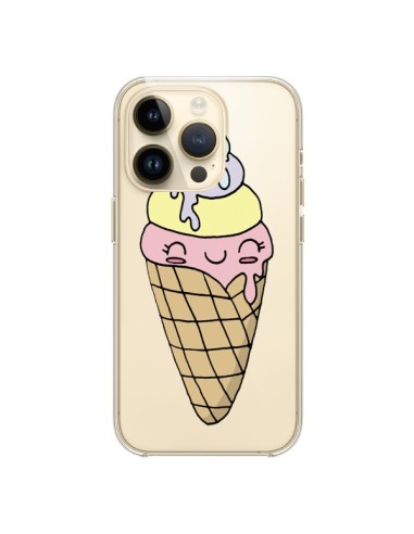 Coque iPhone 14 Pro Ice Cream Glace Summer Ete Parfum Transparente - Claudia Ramos