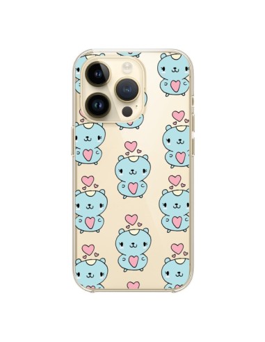 iPhone 14 Pro Case Hamster Love Clear - Claudia Ramos