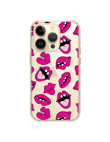 iPhone 14 Pro Case Lips Kiss Clear - Claudia Ramos