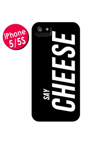 Coque Say Cheese Smile Noir pour iPhone 5 et 5S - Jonathan Perez