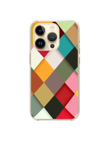 Coque iPhone 14 Pro Colorful Mosaique - Danny Ivan