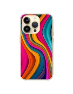 Coque iPhone 14 Pro Love Color Vagues - Danny Ivan