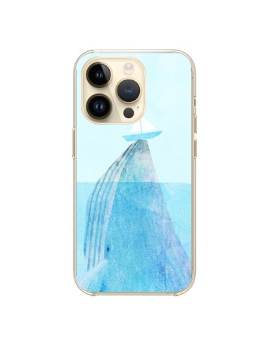 Coque iPhone 14 Pro Baleine Whale Bateau Mer - Eric Fan