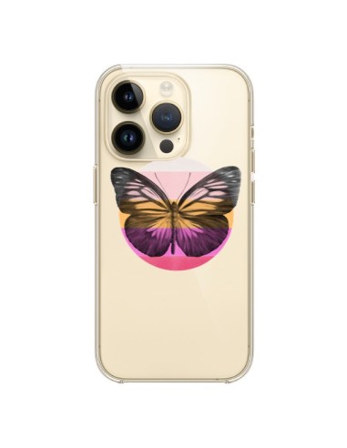 Coque iPhone 14 Pro Papillon Butterfly Transparente - Eric Fan