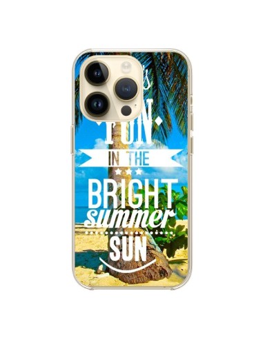 Coque iPhone 14 Pro Fun Summer Sun _té - Eleaxart