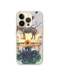 Coque iPhone 14 Pro Zebre The World - Eleaxart