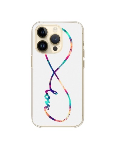 Coque iPhone 14 Pro Love Forever Infini Couleur - Eleaxart