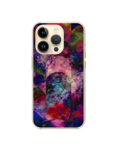 Coque iPhone 14 Pro Abstract Galaxy Azteque - Eleaxart