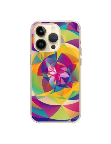 Coque iPhone 14 Pro Acid Blossom Fleur - Eleaxart