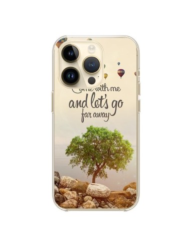 Coque iPhone 14 Pro Let's Go Far Away Ballons - Eleaxart