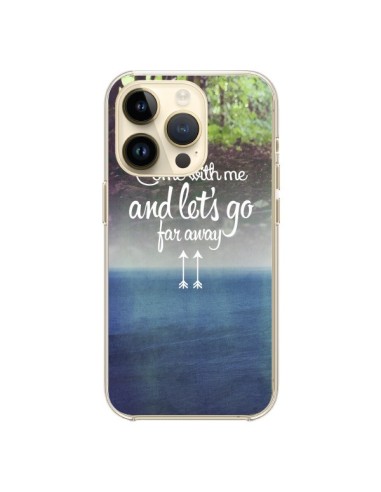 Coque iPhone 14 Pro Let's Go Far Away Forest Foret - Eleaxart