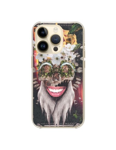 Coque iPhone 14 Pro My Best Costume Roi King Monkey Singe Couronne - Eleaxart