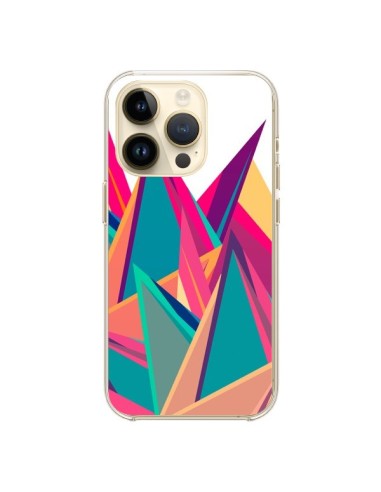 Coque iPhone 14 Pro Triangles Intensive Pic Azteque - Eleaxart