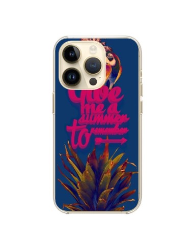 Cover iPhone 14 Pro Give me a summer to remember souvenir Paesaggio - Eleaxart