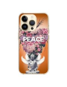 iPhone 14 Pro Case Peace Flowers Buddha - Eleaxart