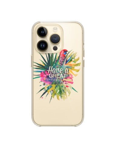 Coque iPhone 14 Pro Have a great summer Ete Perroquet Parrot - Eleaxart