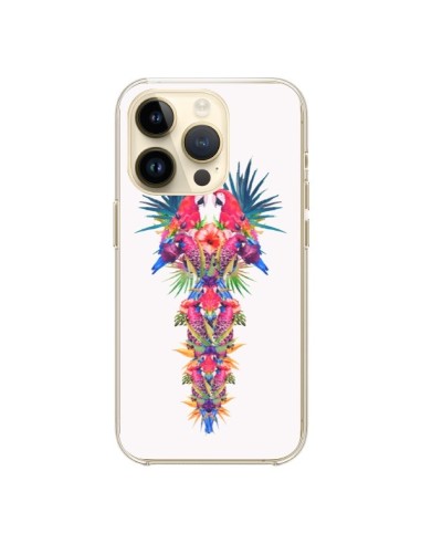 Coque iPhone 14 Pro Parrot Kingdom Royaume Perroquet - Eleaxart