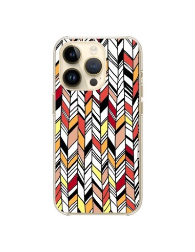 iPhone 14 Pro Case Graphic Aztec Red Orange - Léa Clément