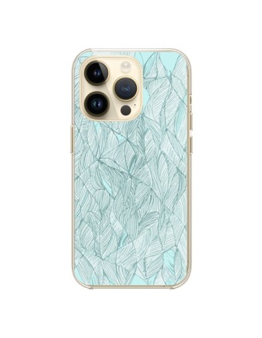 iPhone 14 Pro Case Leaves Green Water - Léa Clément