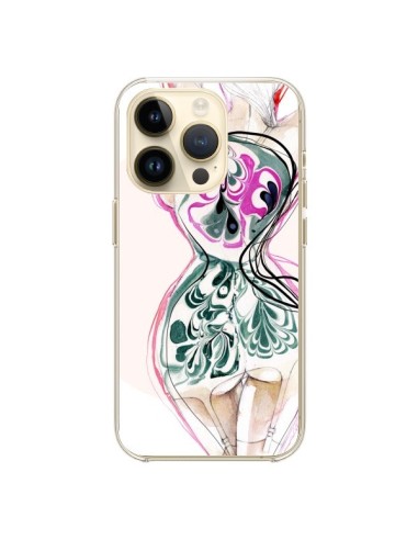 iPhone 14 Pro Case Floral Girl - Elisaveta Stoilova