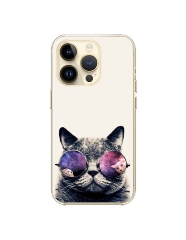 iPhone 14 Pro Case Cat with Glasses - Gusto NYC