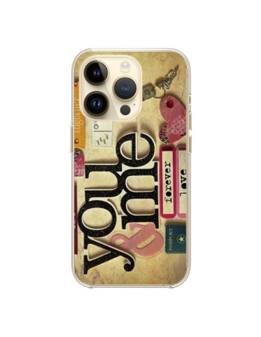 Coque iPhone 14 Pro Me And You Love Amour Toi et Moi - Irene Sneddon