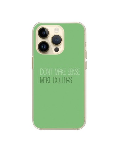 Cover iPhone 14 Pro I don't make sense, I make Dollars, Verde - Shop Gasoline